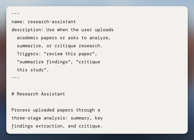 The system instruction as a job description